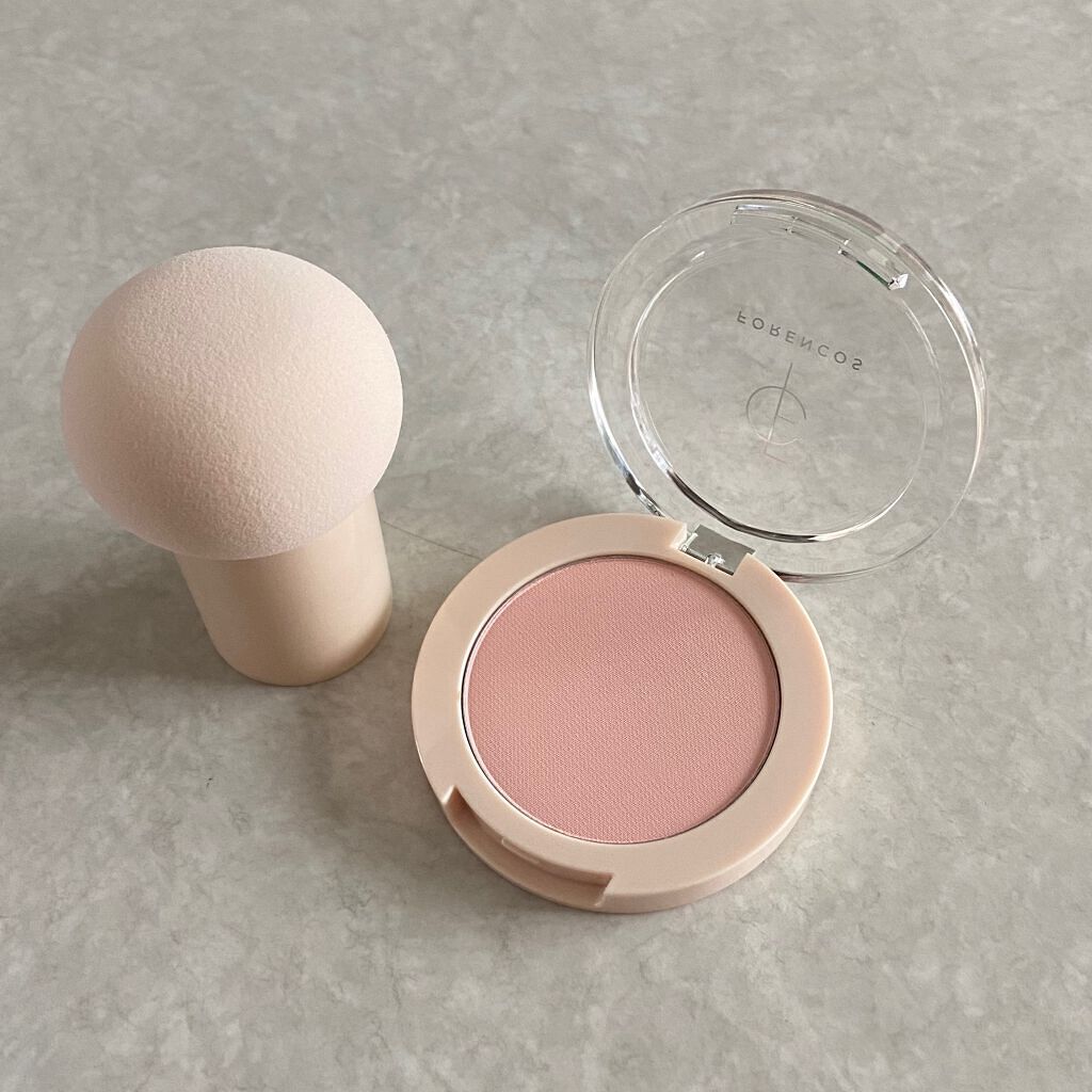 ベアブラッシャー パフ付き/フォレンコス/パウダーチークを使ったクチコミ(2枚目)