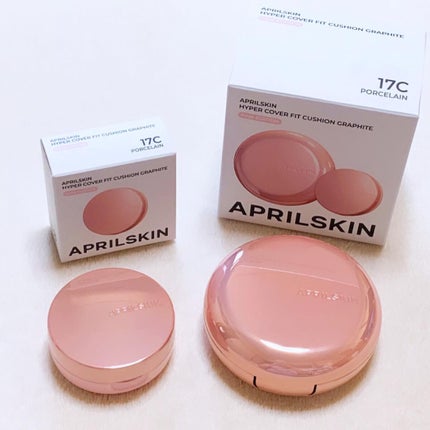 ハイパーカバーフィットクッション グラファイト/APRILSKIN/クッションファンデーションを使ったクチコミ(1枚目)