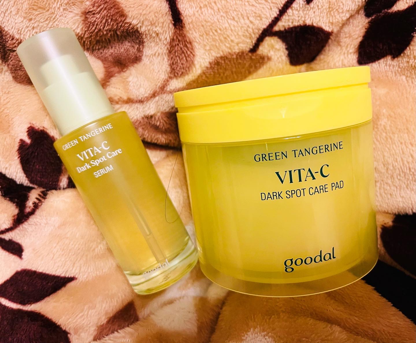 グリーンタンジェリン ビタC ダークスポットケアセラム/goodal/美容液を使ったクチコミ（1枚目）