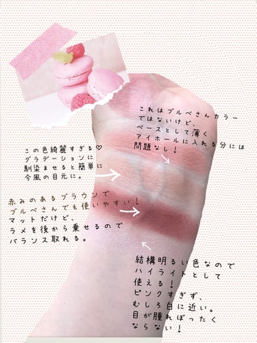 THE アイパレR 02 駆引きのピンク【新】/b idol/アイシャドウパレットを使ったクチコミ（3枚目）