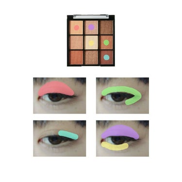 UR GLAM　BLOOMING EYE COLOR PALETTE/U R GLAM/パウダーアイシャドウを使ったクチコミ（3枚目）