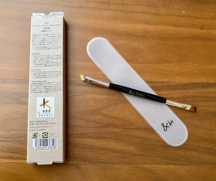 ダブルエンドアイブロウブラシ熊野筆/&be/メイクブラシを使ったクチコミ(2枚目)