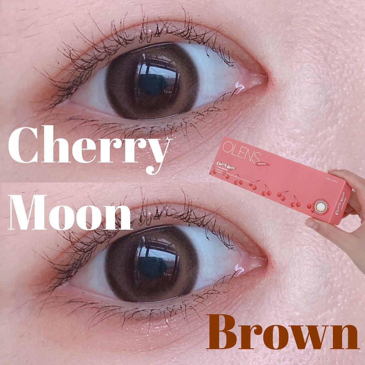 Cherry Moon 1day/OLENS/カラーコンタクトレンズを使ったクチコミ(1枚目)