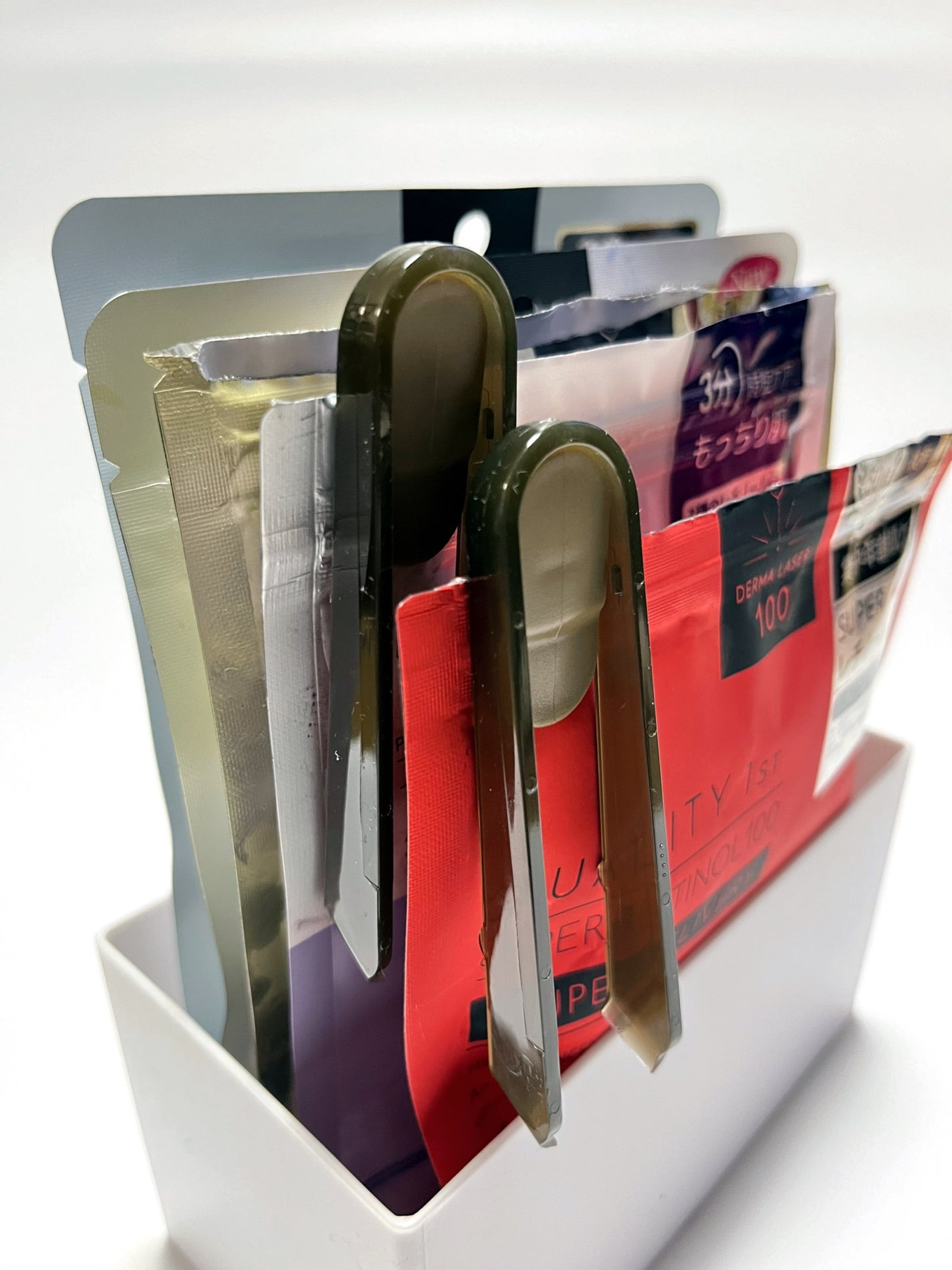 フェイスマスク用トング チャック袋スライダー付き/DAISO/その他化粧小物を使ったクチコミ(6枚目)