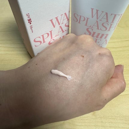 ウォータースプラッシュサンクリーム セラミド/espoir/日焼け止めクリームを使ったクチコミ(3枚目)