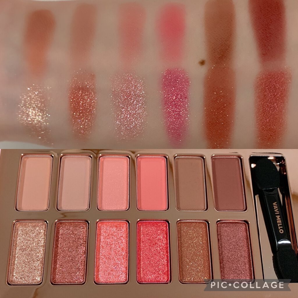 バレンタインボックス3ローズモーメント/VAVI MELLO/アイシャドウパレットを使ったクチコミ(5枚目)