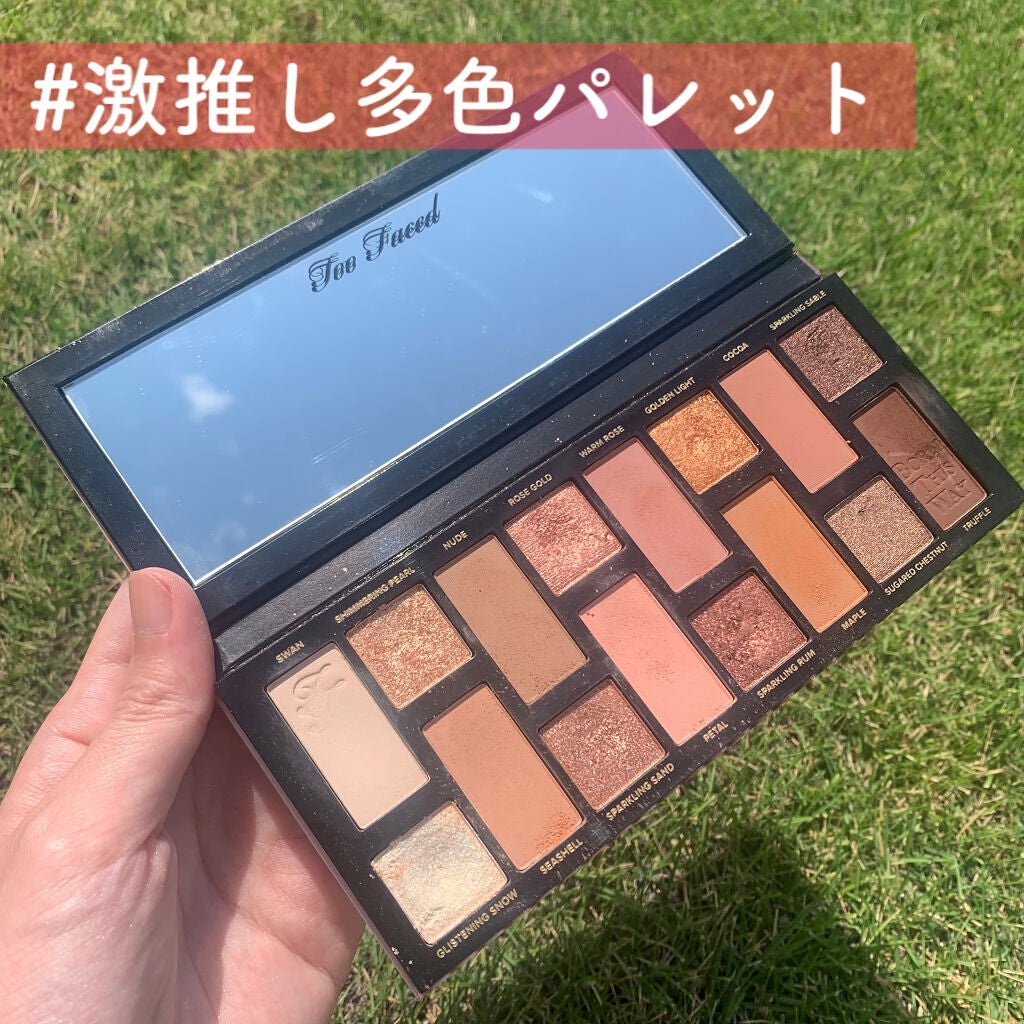 ボーン ディス ウェイ ザ ナチュラル ヌード アイシャドウ パレット/Too Faced/アイシャドウパレットを使ったクチコミ(1枚目)