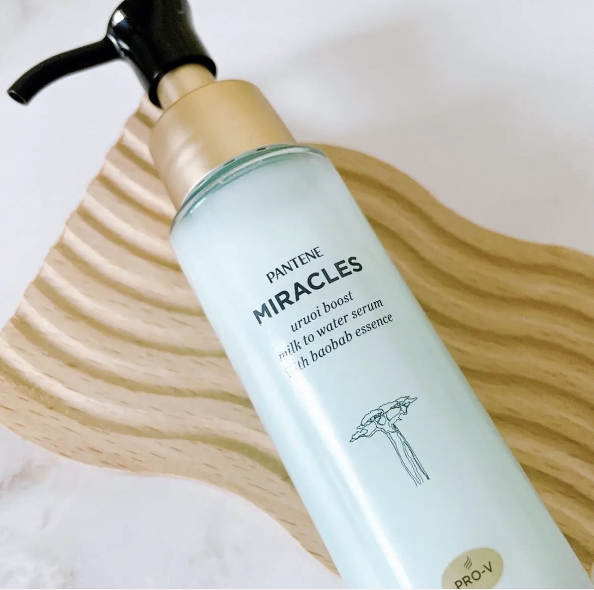 ミラクルズ うるおいブーストミルクウォーターセラム/パンテーン/アウトバストリートメントを使ったクチコミ（2枚目）