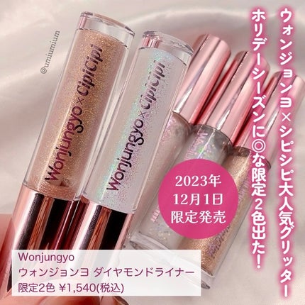 ウォンジョンヨ ダイヤモンドライナー/Wonjungyo/リキッドアイシャドウを使ったクチコミ(2枚目)