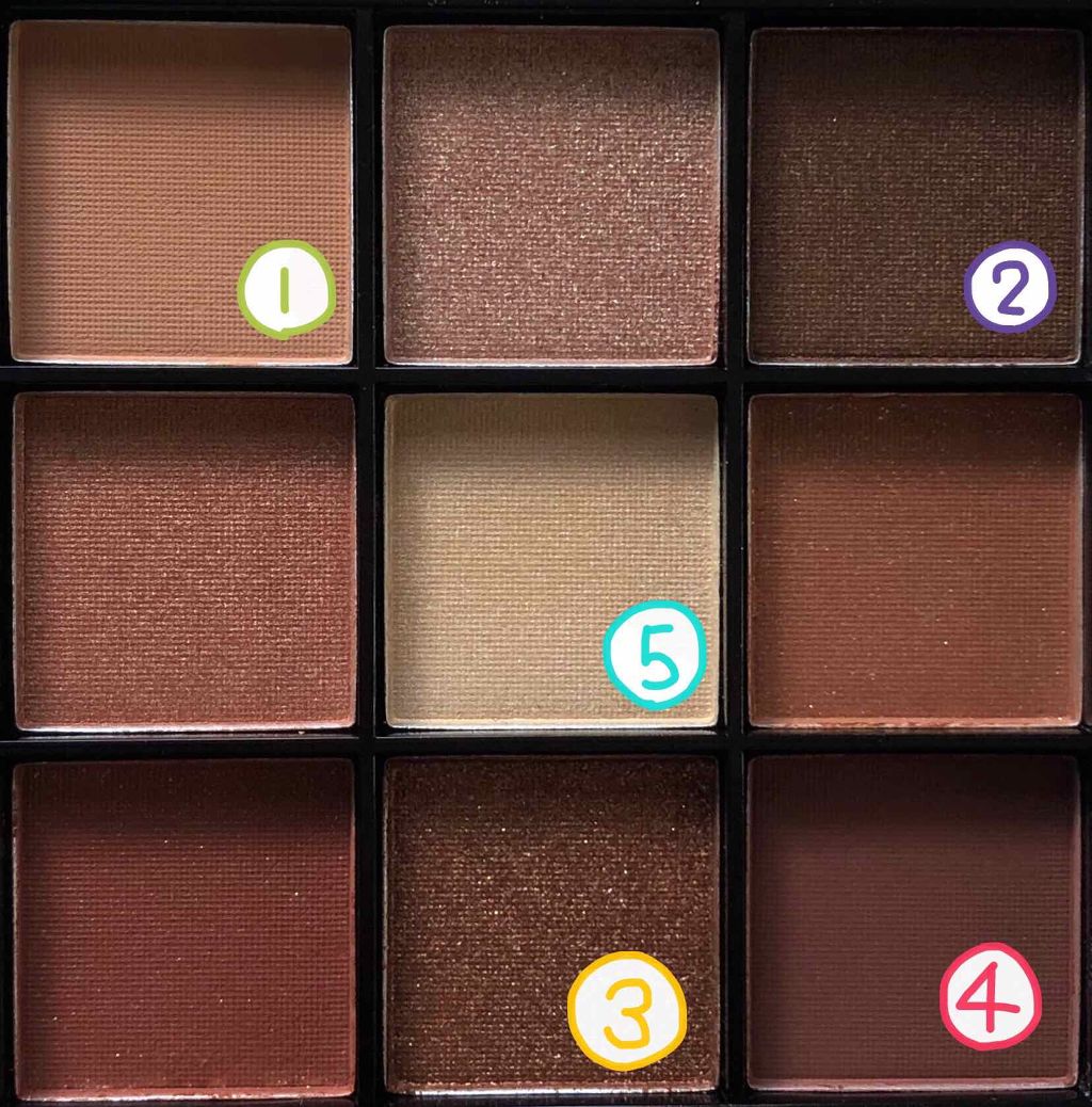 UR GLAM BLOOMING EYE COLOR PALETTE/U R GLAM/アイシャドウパレットを使ったクチコミ(2枚目)