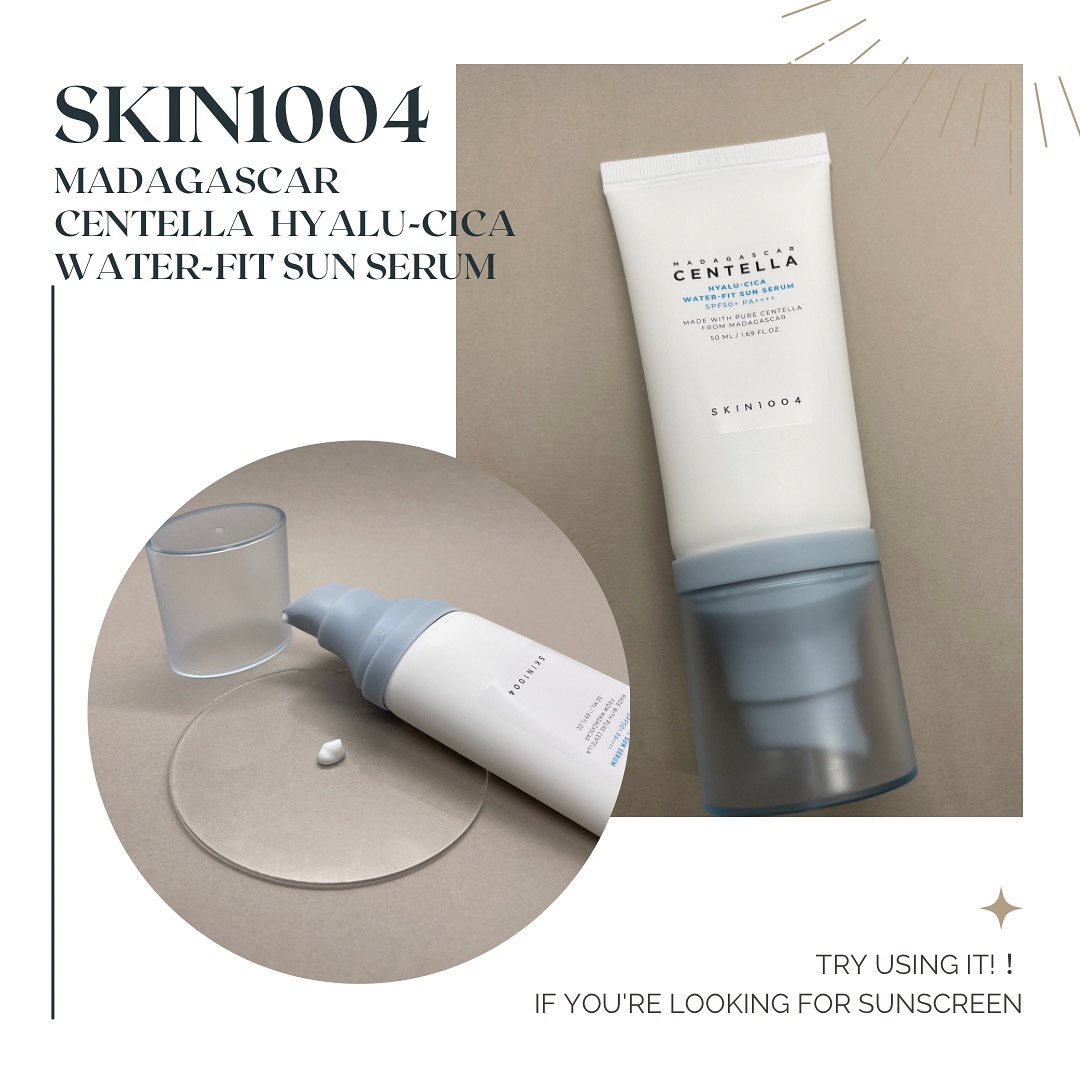 ヒアルーシカ ウォーターフィット サンセラム/SKIN1004/日焼け止めローションを使ったクチコミ（1枚目）