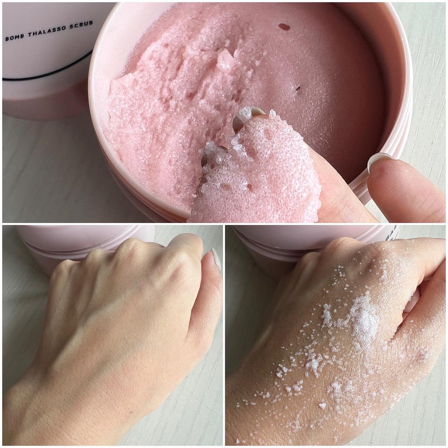 Q+Me スウィート ボム タラソ スクラブ/AGARISM/バスト・ヒップケアを使ったクチコミ(2枚目)