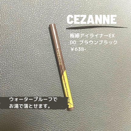 極細アイライナーEX/CEZANNE/リキッドアイライナーを使ったクチコミ(2枚目)