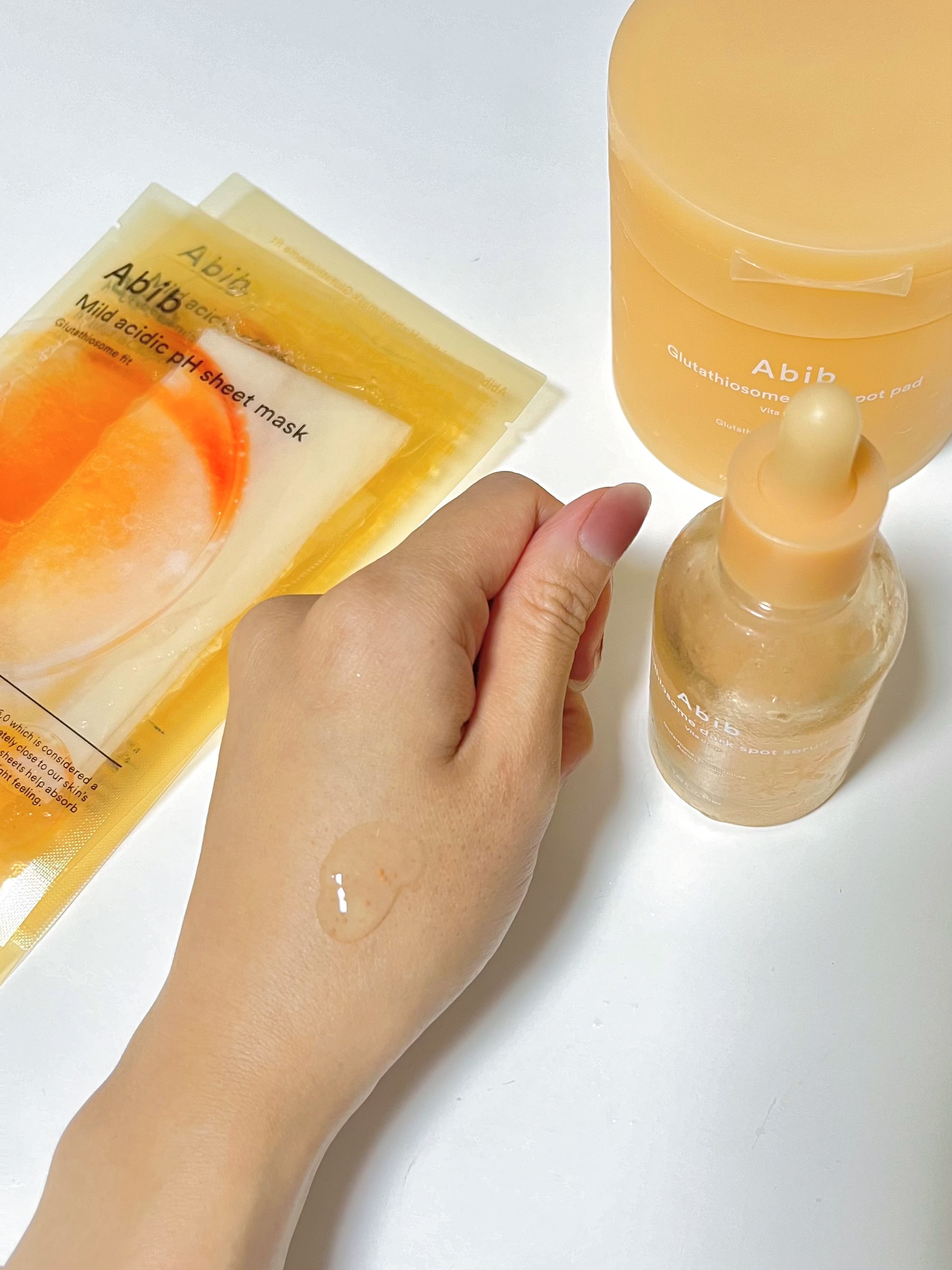 グルタチオンソームダークスポットセラムビタドロップ/Abib /美容液を使ったクチコミ（3枚目）