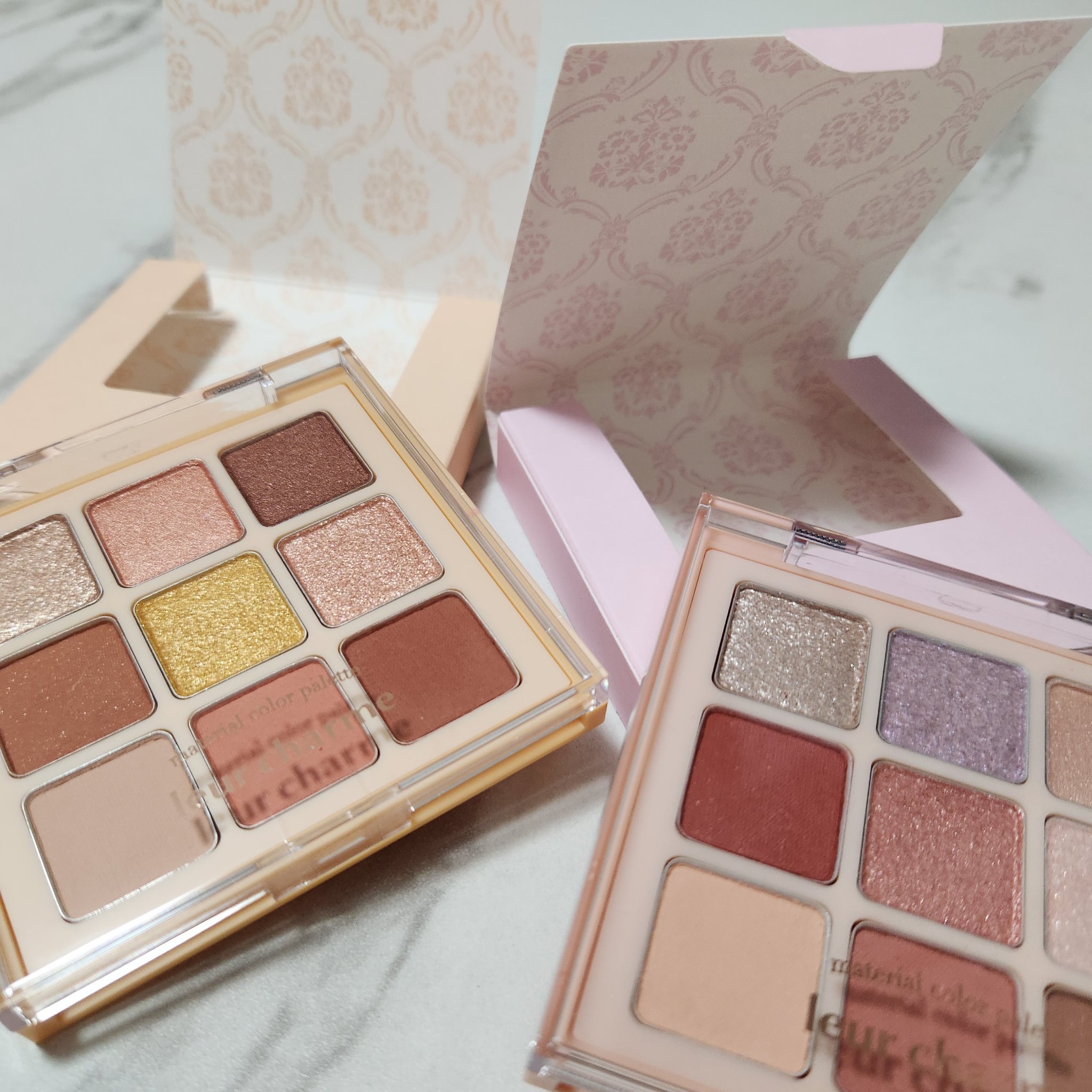 マテリアルカラーパレット/leur charme/アイシャドウパレットを使ったクチコミ（3枚目）