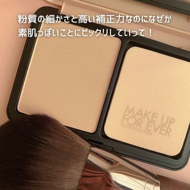 プレシジョンパウダーブラシ 128/MAKE UP FOR EVER/メイクブラシを使ったクチコミ（3枚目）