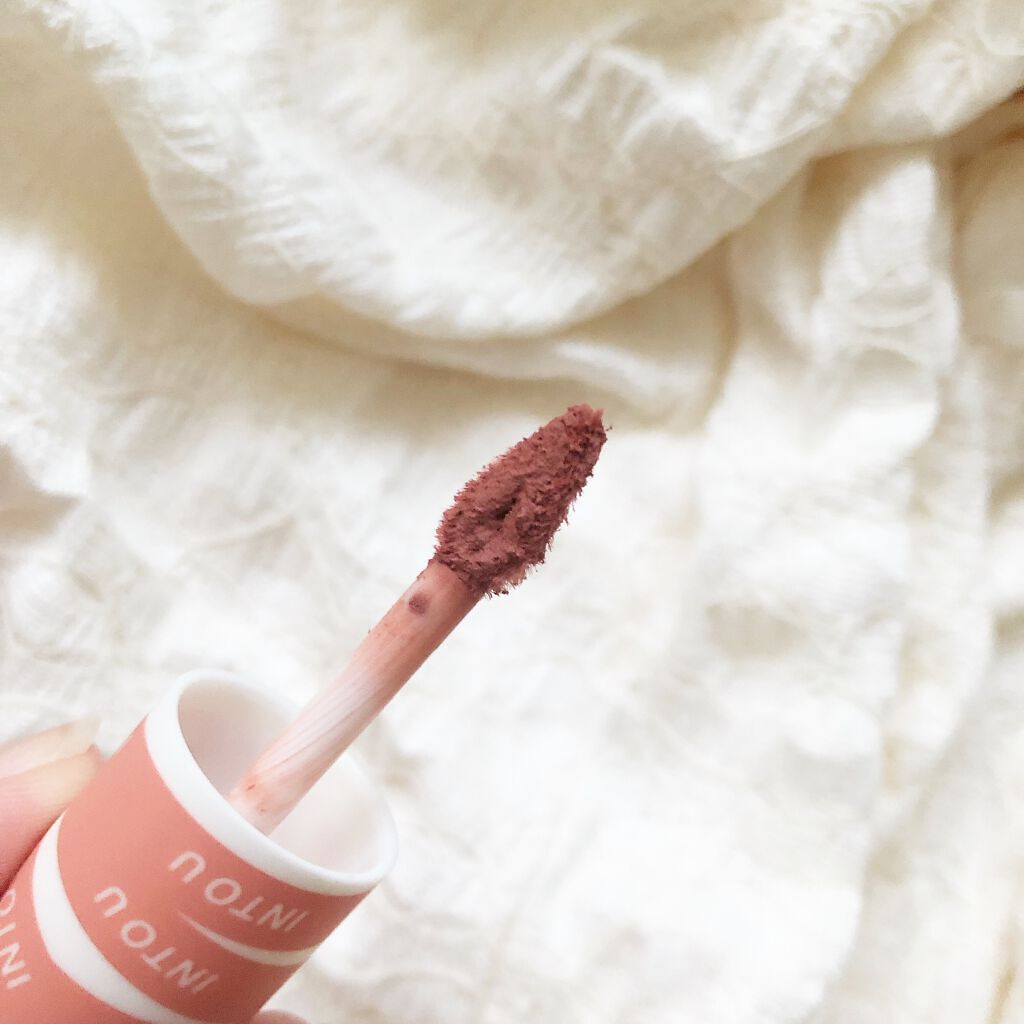 スーパーマットリップ&チークマッド/INTO U/口紅を使ったクチコミ(3枚目)