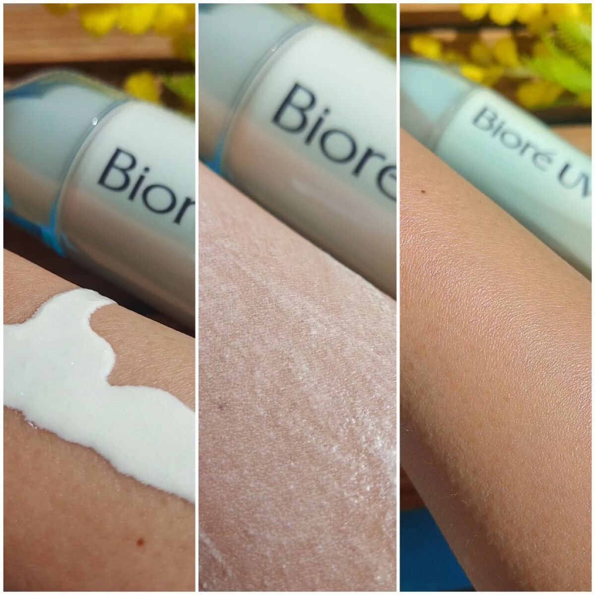 ビオレUV　アクアリッチ　アクアハイライトローション（水層ハイライトUV）/ビオレ/日焼け止めローションを使ったクチコミ（3枚目）