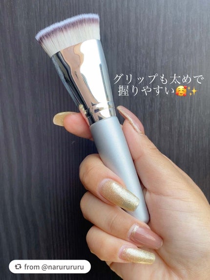 マルチファンデブラシ /ロージーローザ/メイクブラシを使ったクチコミ(4枚目)