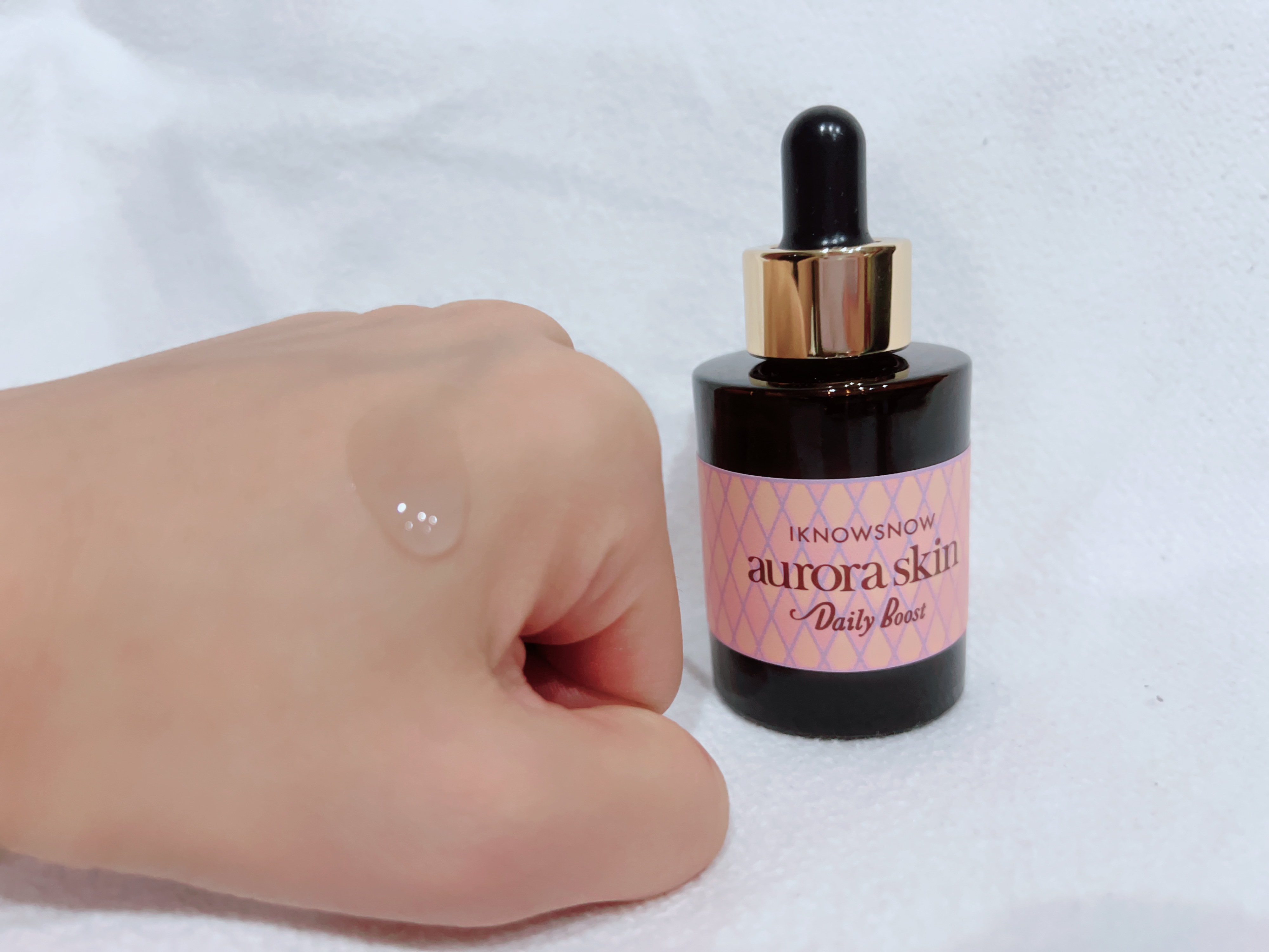 オーロラスキン デイリーブースト/IKNOWSNOW/美容液を使ったクチコミ（3枚目）