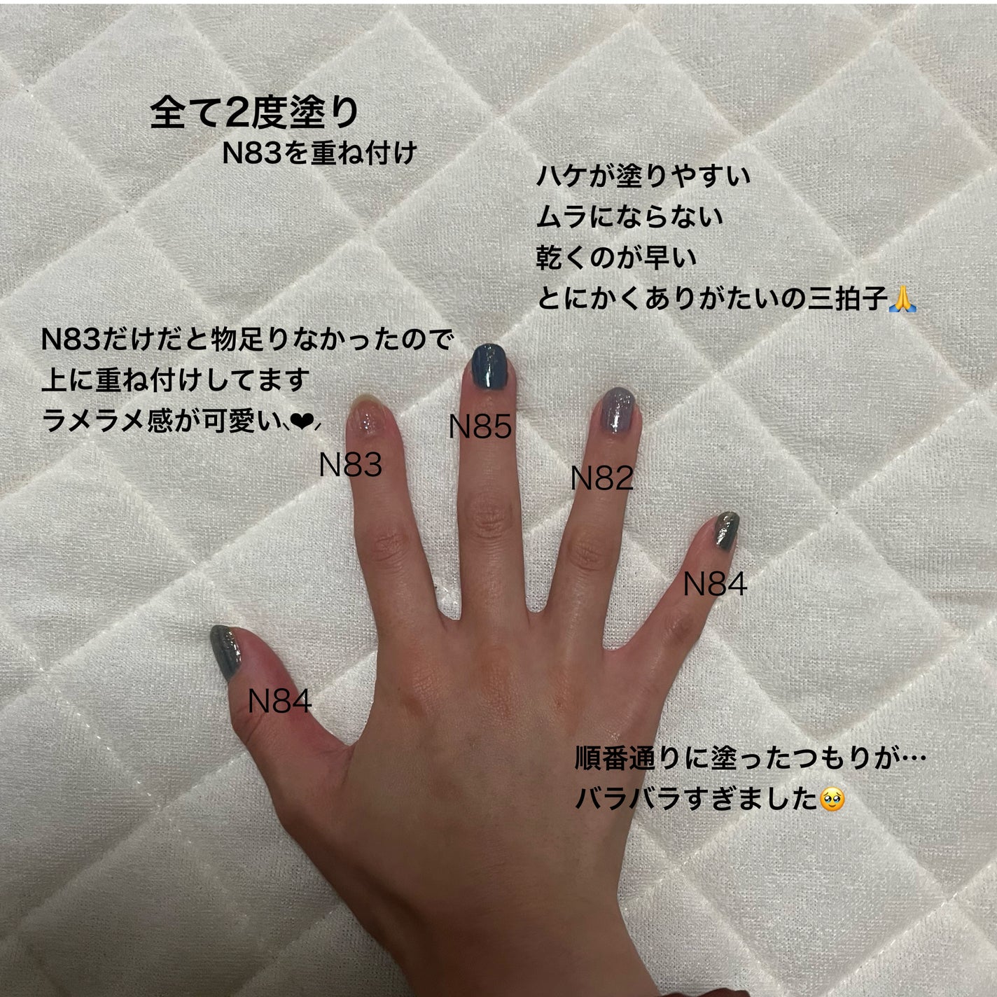 カラフルネイルズ/キャンメイク/マニキュアを使ったクチコミ(2枚目)