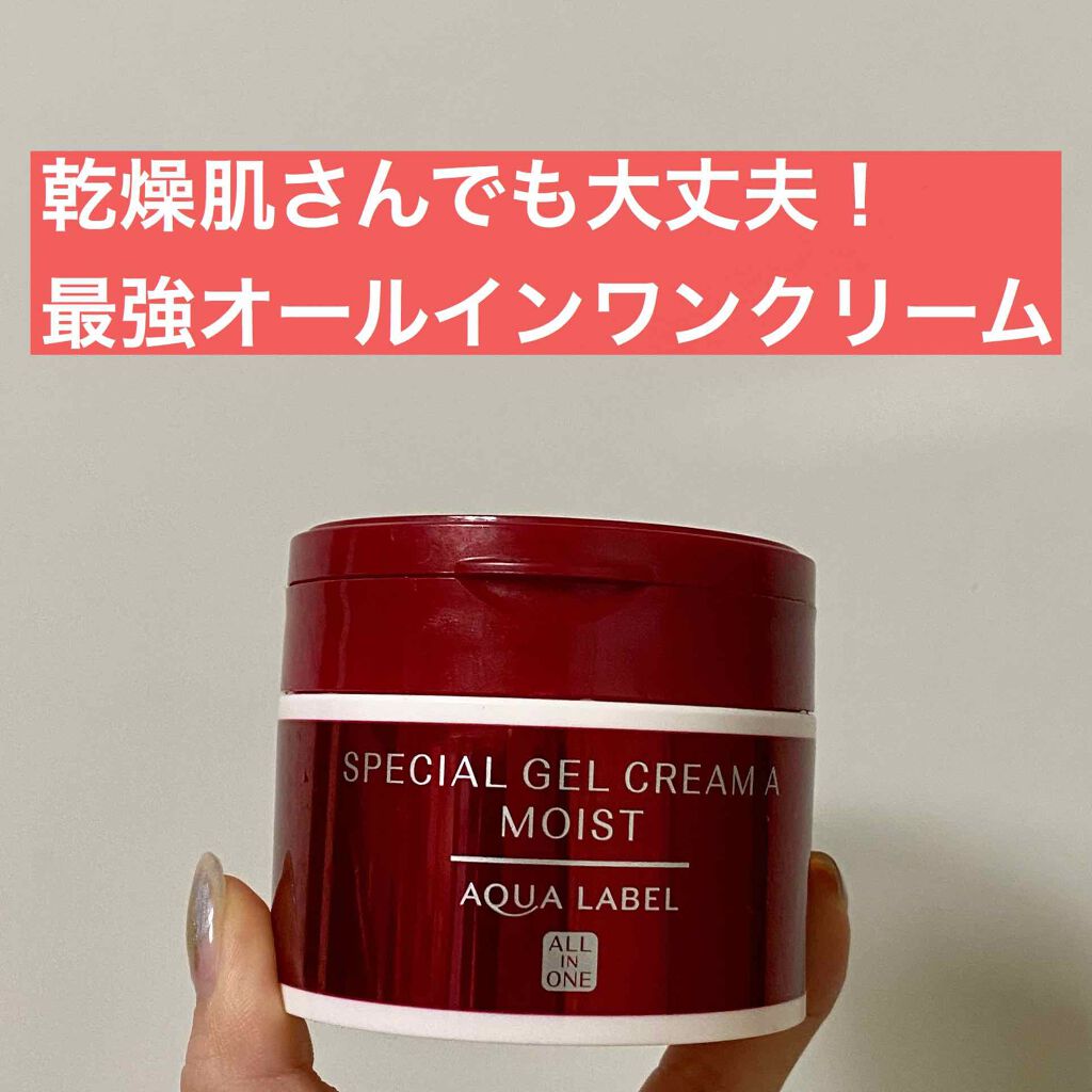 スペシャルジェルクリーム(モイスト)/アクアレーベル/オールインワン化粧品を使ったクチコミ(1枚目)