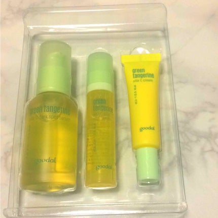 グーダルVクリーム(goodal GREEN TANGERINE V CREAM SET)/goodal/フェイスクリームを使ったクチコミ(1枚目)