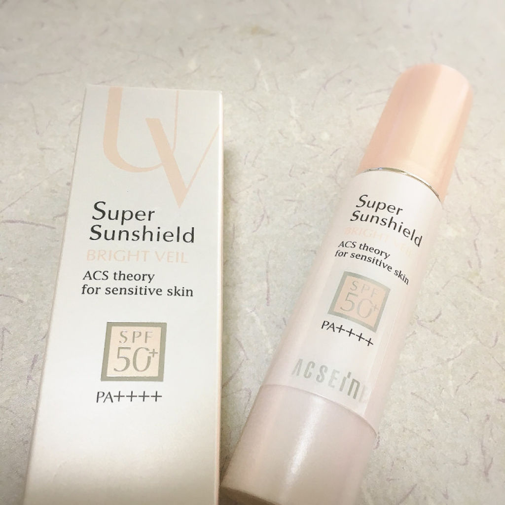 スーパーサンシールド ブライトフィット/ACSEINE/日焼け止めミルクを使ったクチコミ（1枚目）