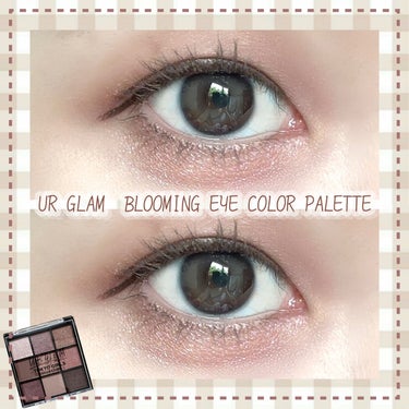 UR GLAM　BLOOMING EYE COLOR PALETTE/U R GLAM/アイシャドウパレットを使ったクチコミ（1枚目）