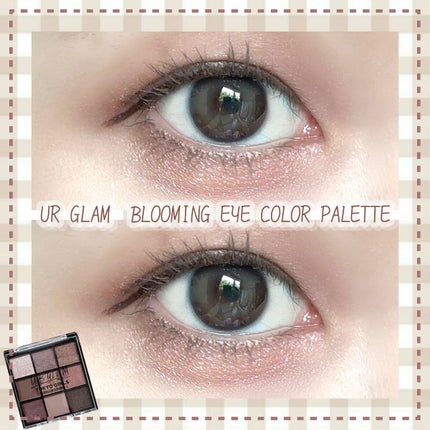 UR GLAM BLOOMING EYE COLOR PALETTE/U R GLAM/アイシャドウパレットを使ったクチコミ(1枚目)