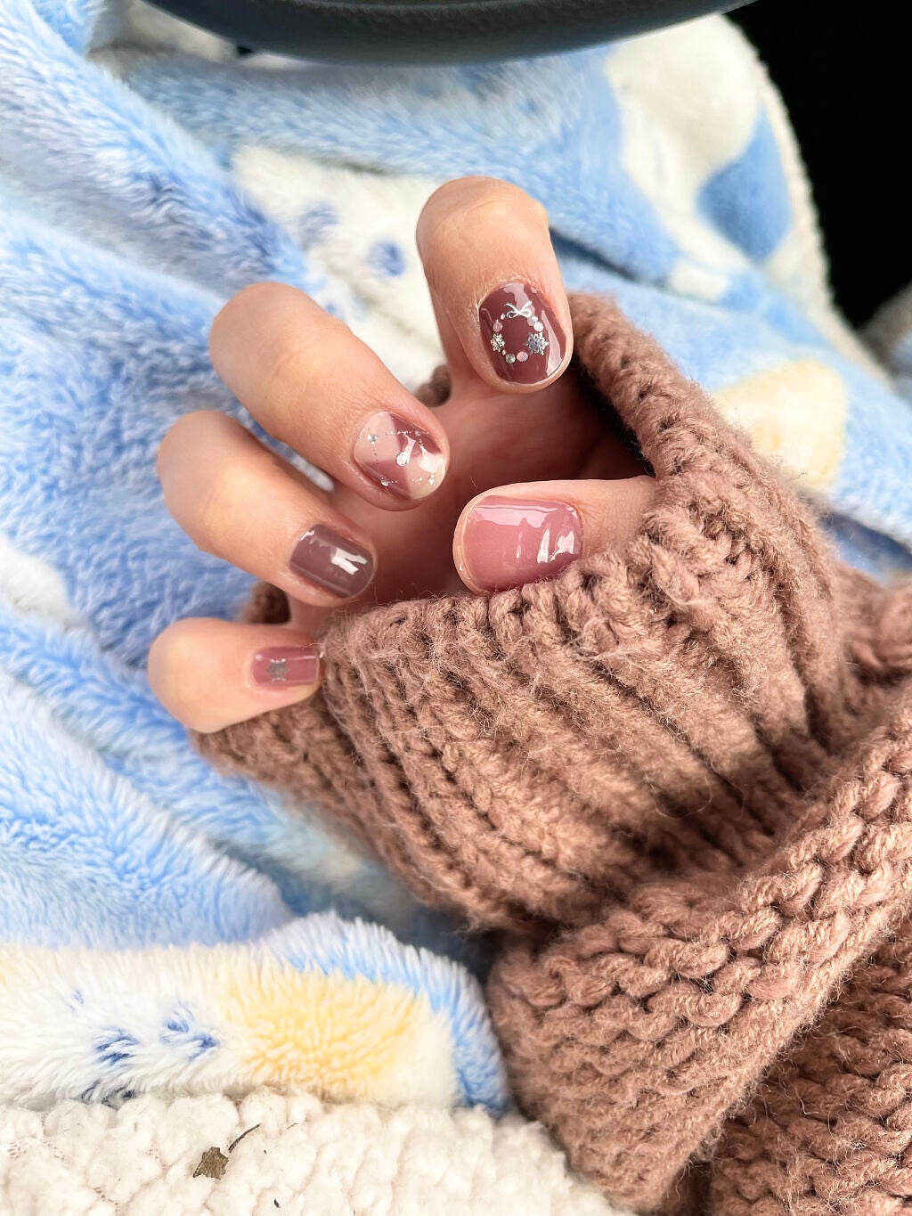 貼るジェルネイル/セリア/ネイルシールを使ったクチコミ(3枚目)