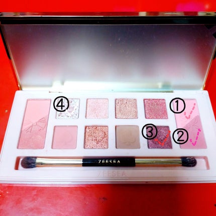 ZEESEA「ファンタジーパーク」12色アイシャドウパレット/ZEESEA/アイシャドウパレットを使ったクチコミ(2枚目)