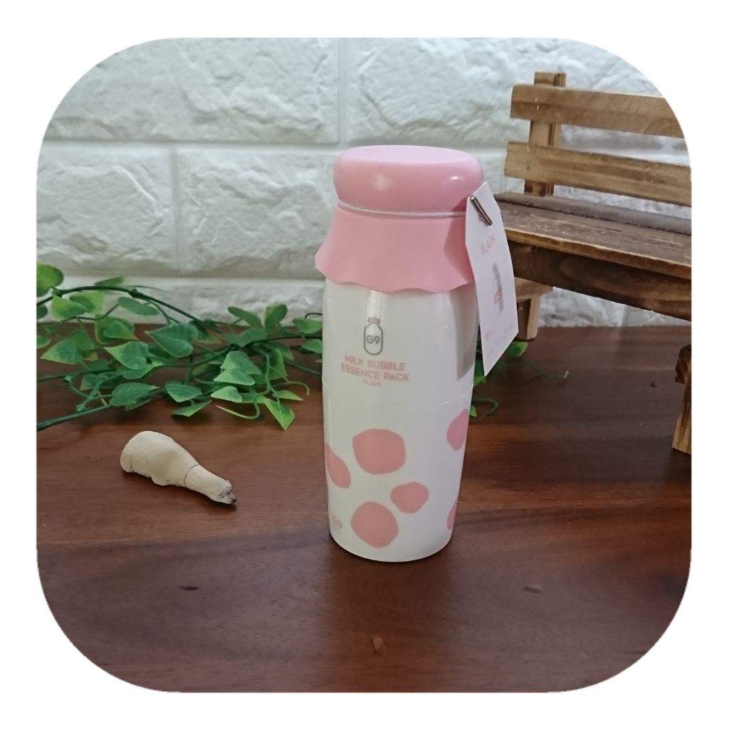 MILK BUBBLE ESSENCE PACK ＃PLAIN/G9SKIN/美容液を使ったクチコミ（1枚目）