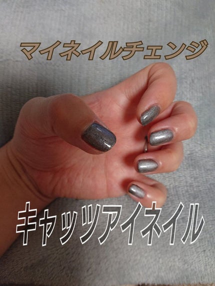 良品キャッツアイパウダー/プリジェル/ネイルチップ・パーツを使ったクチコミ(1枚目)