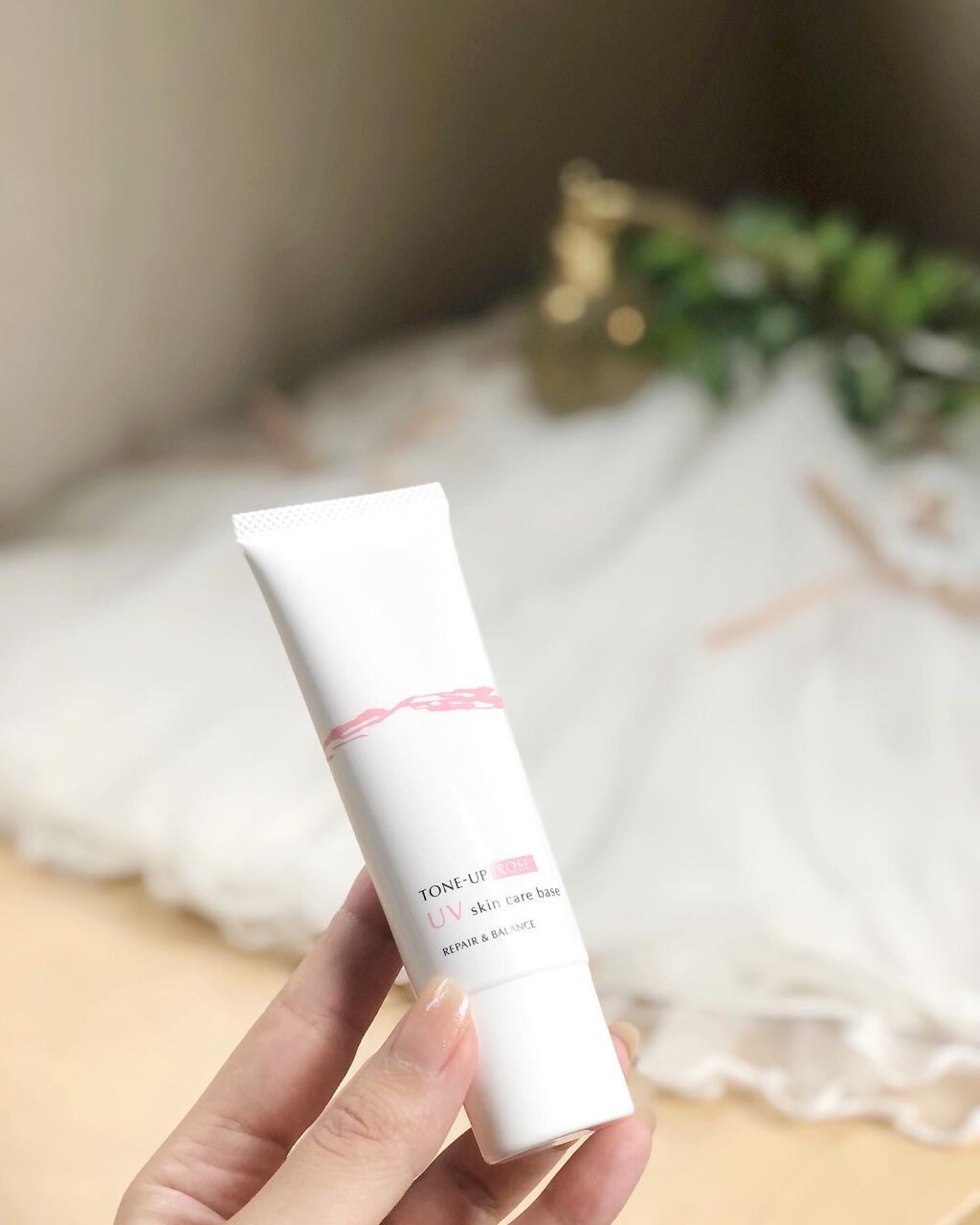 リペア&バランス スキンケアUVベース<トーンアップローズ>/Repair&Balance/日焼け止めクリームを使ったクチコミ(1枚目)
