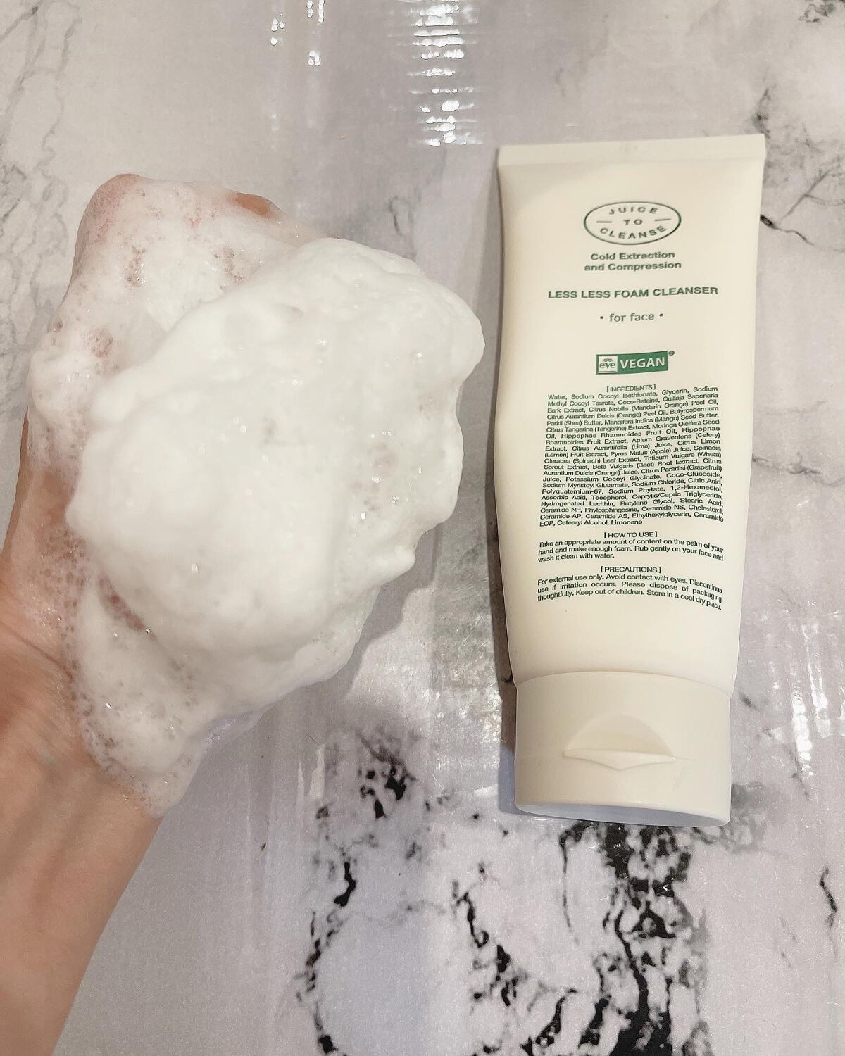 レスレスフォームクレンザー/JUICE TO CLEANSE/洗顔フォームを使ったクチコミ（3枚目）
