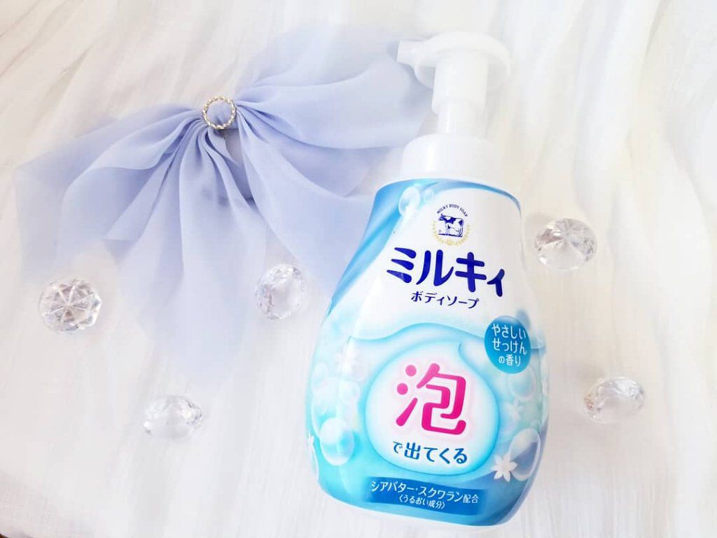 泡で出てくる ミルキィボディソープ やさしいせっけんの香り/ミルキィ/ボディソープを使ったクチコミ（2枚目）