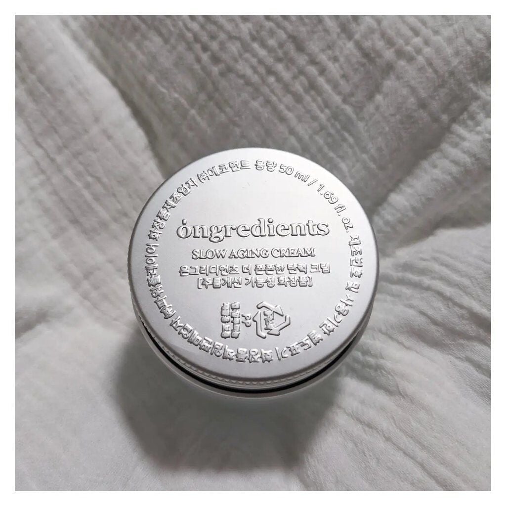 Slow Aging Cream /Ongredients/フェイスクリームを使ったクチコミ(2枚目)