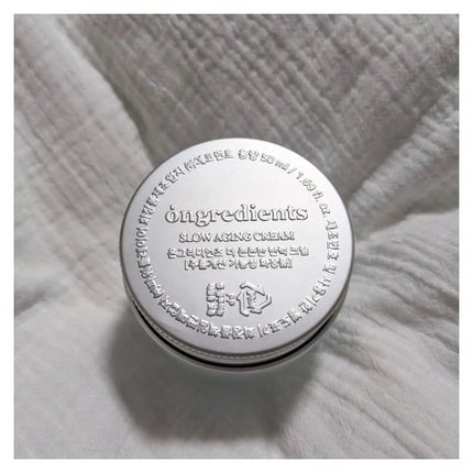 Slow Aging Cream /Ongredients/フェイスクリームを使ったクチコミ(2枚目)