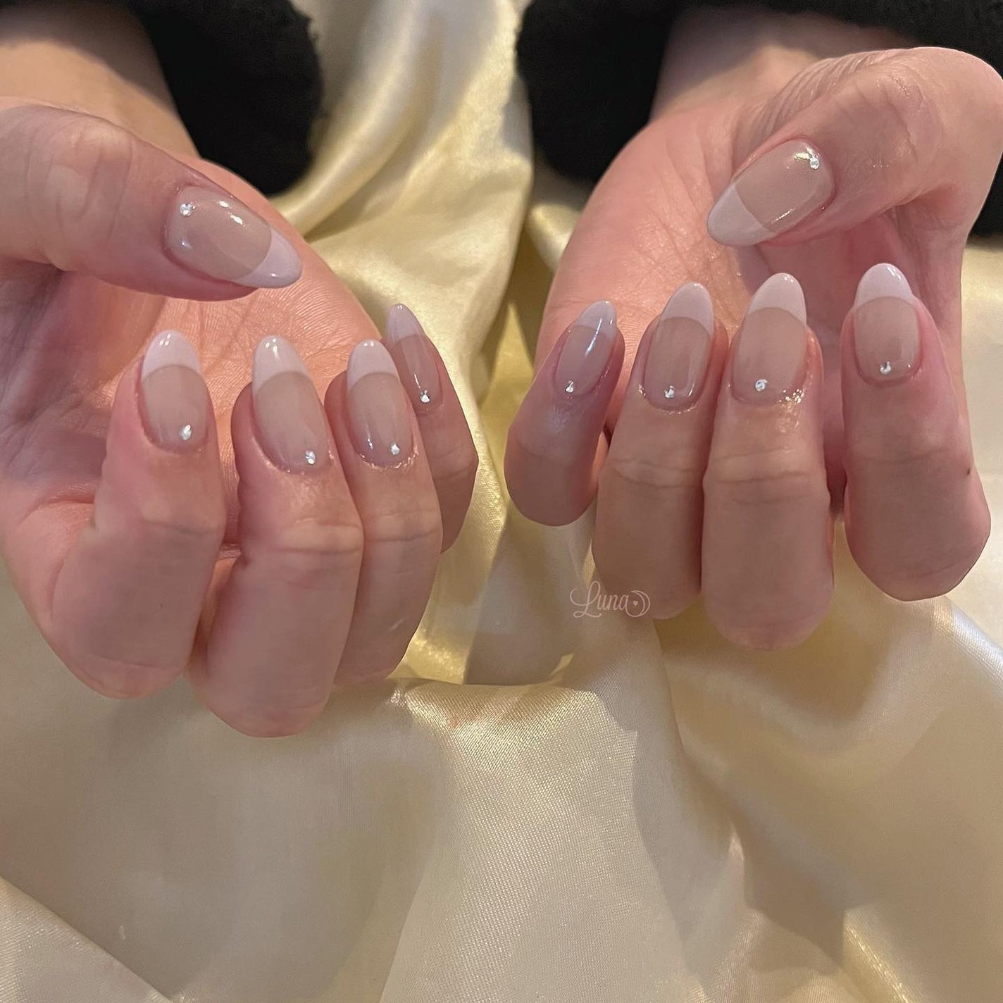 Iuna. Mizuki on LIPS 「.pinkfrench🩰#nail#nailstagram#g..」(2枚目)