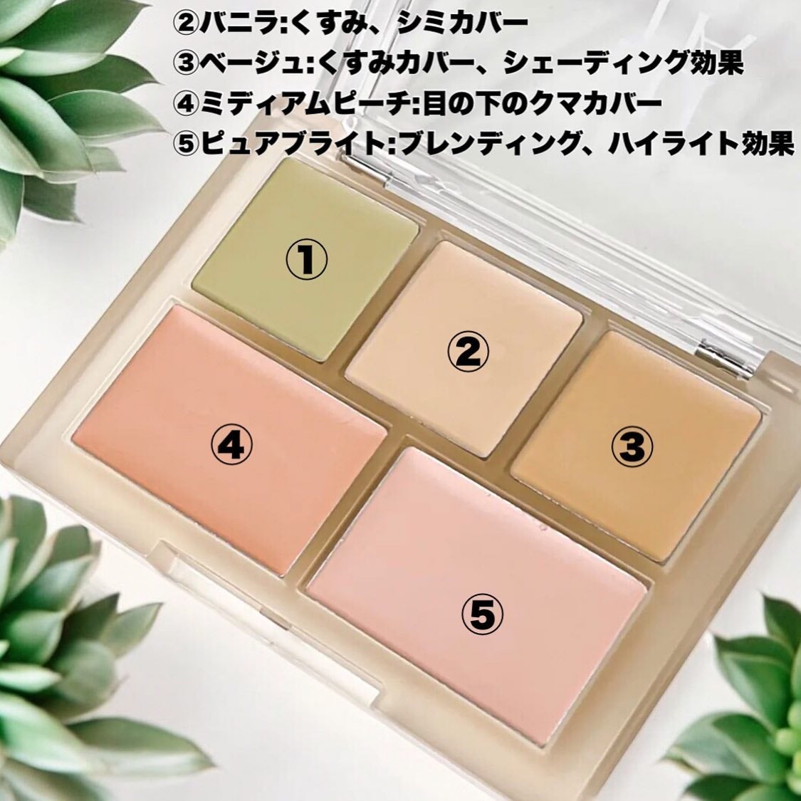 コンシールブレンダーパレット/LUNA/パレットコンシーラーを使ったクチコミ(2枚目)