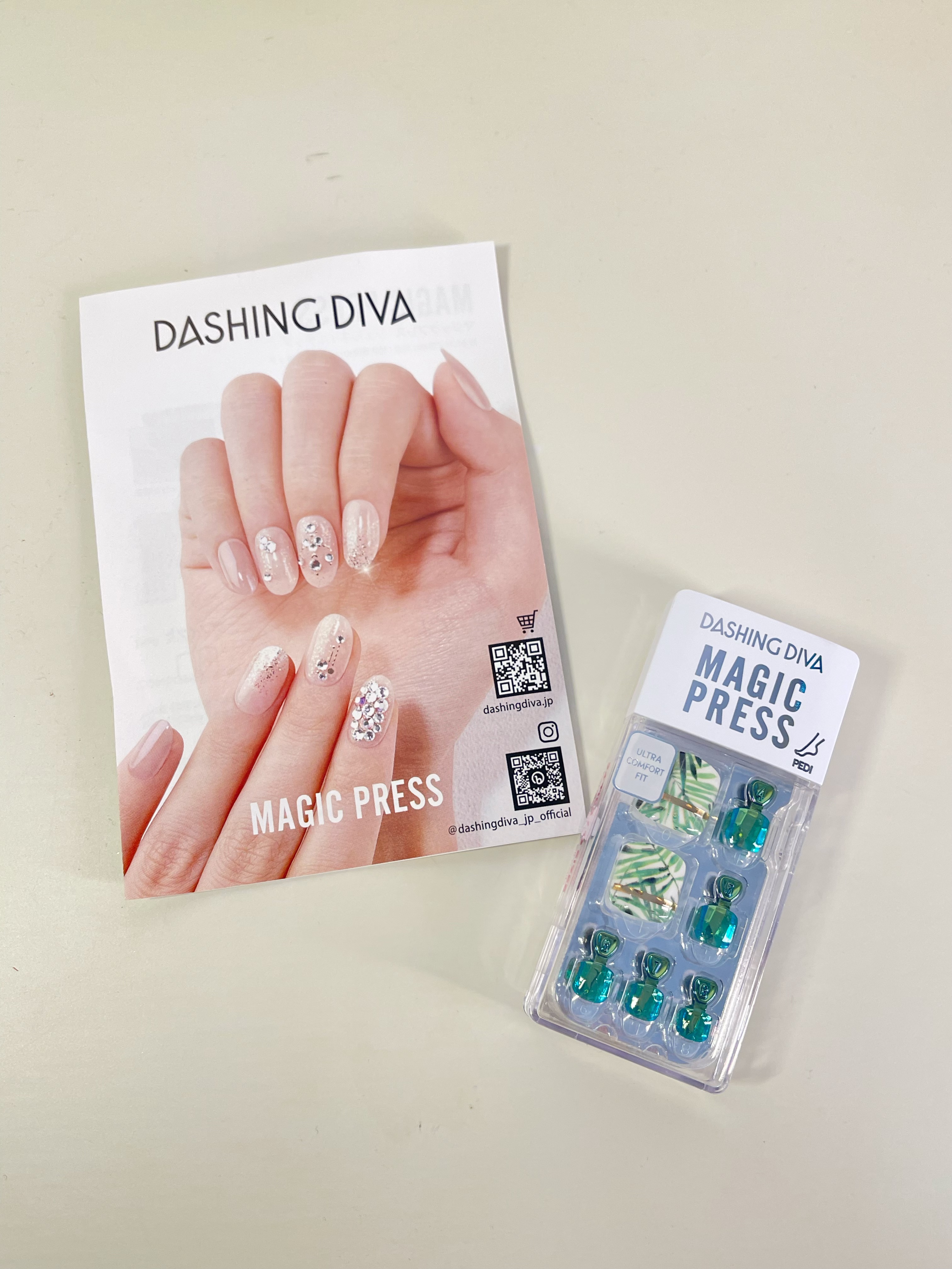 MAGIC PRESS FOOT Green Surfer/DASHINGDIVA MAGICPRESS/ネイルシールを使ったクチコミ（3枚目）