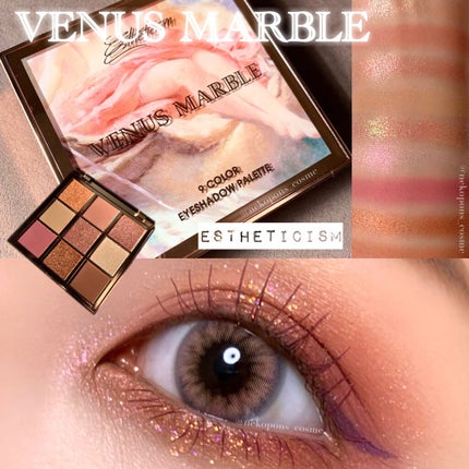 VenusMarble 9色アイシャドウパレット Estheticism(エステティシズム)/Venus Marble/アイシャドウパレットを使ったクチコミ(1枚目)