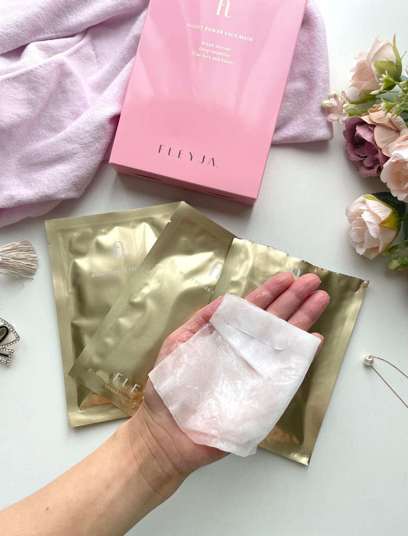モイストパワーフェイスマスク/FLEYJA/シートマスク・パックを使ったクチコミ(3枚目)