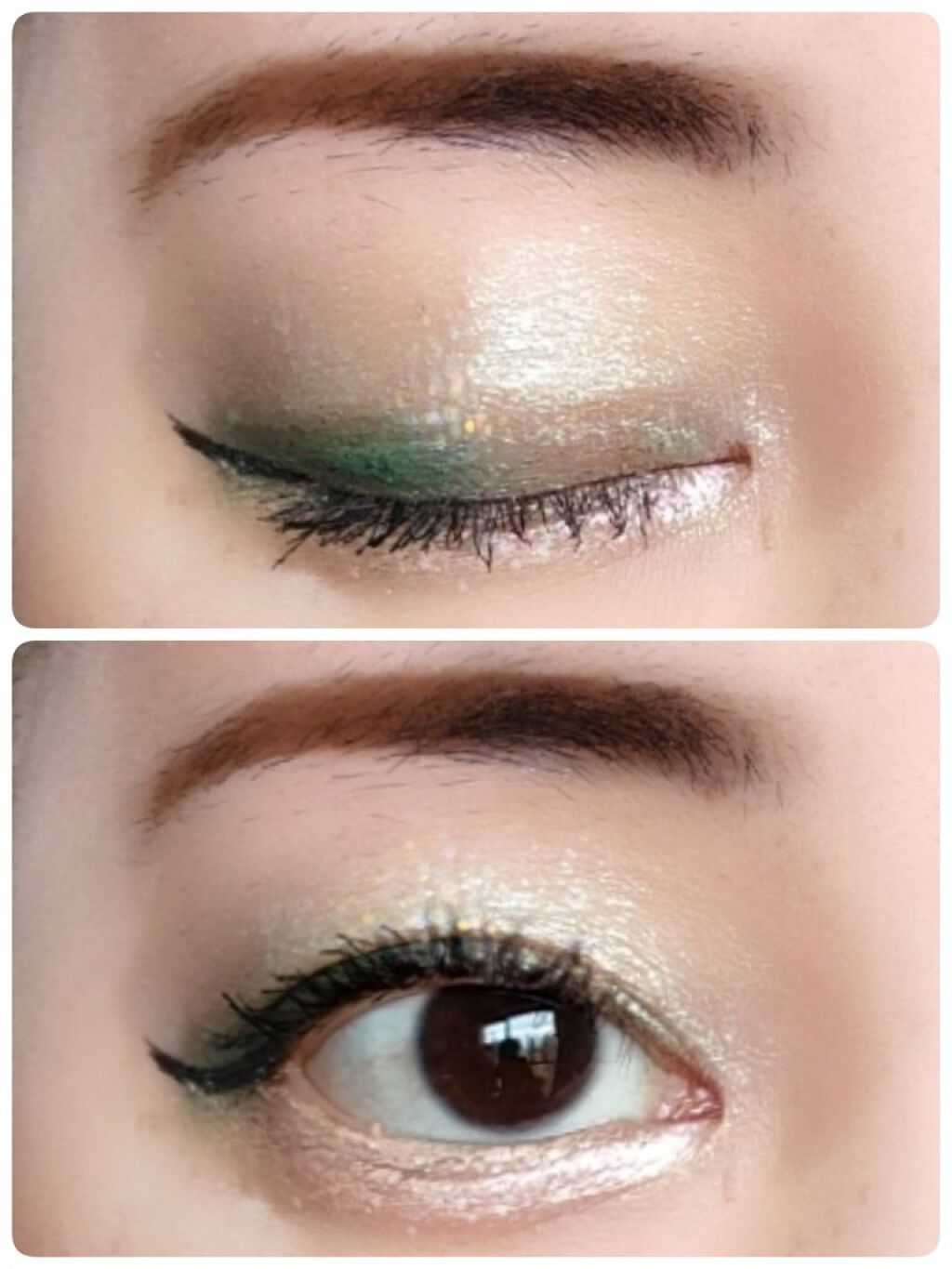 ジュエルスターアイズ 14 トゥインクルペリドット/キャンメイク/ジェル・クリームアイシャドウを使ったクチコミ（2枚目）