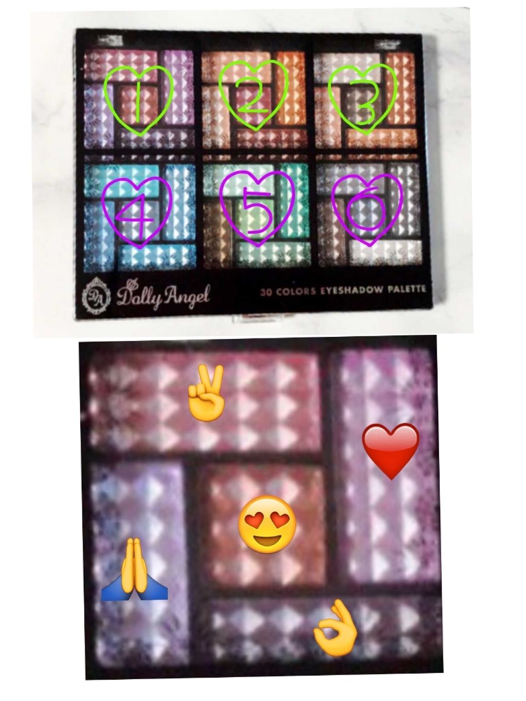 30COLORSEYESHADOWPALETTE/Dolly Angel/アイシャドウパレットを使ったクチコミ(2枚目)