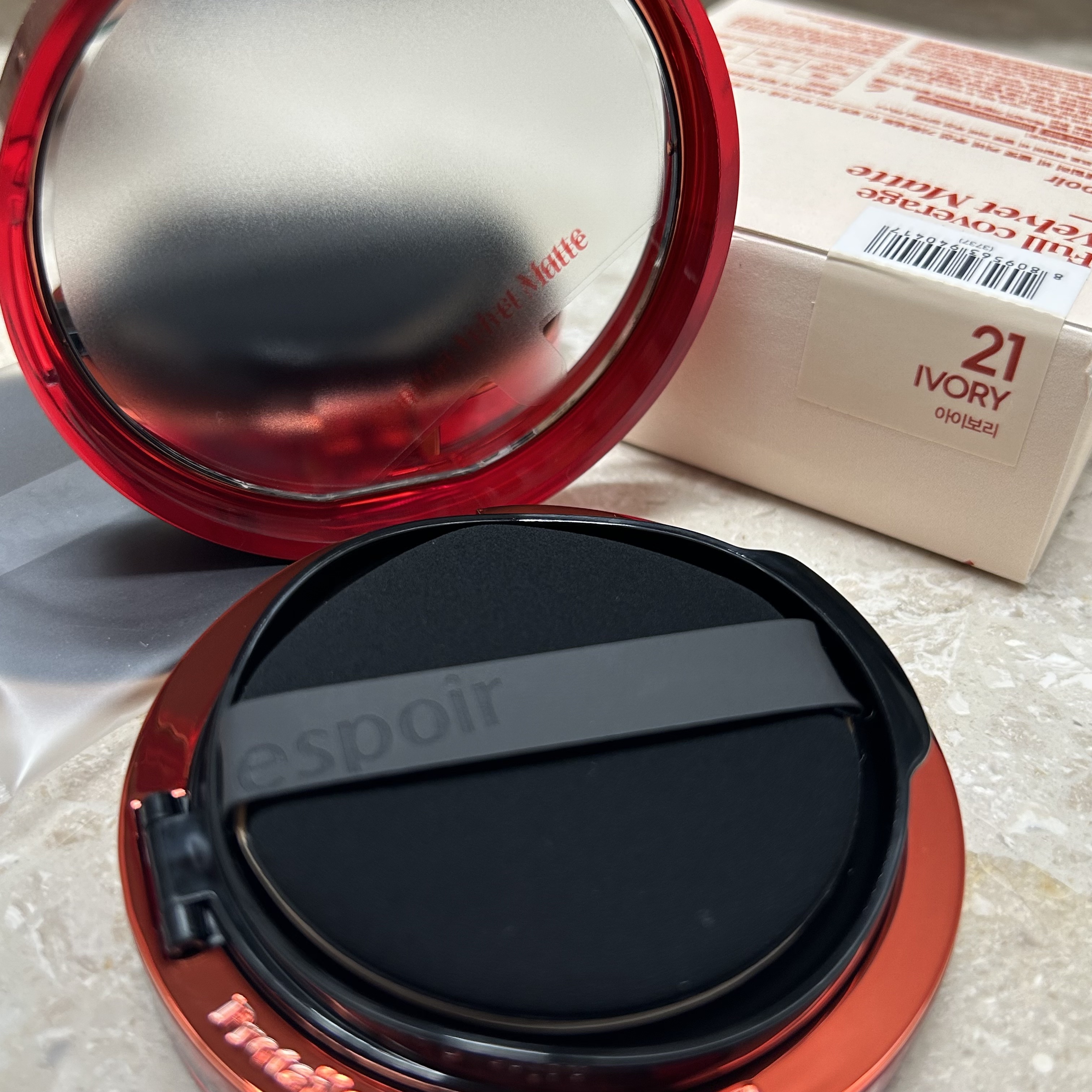 プロテーラービーベルベットカバークッション/espoir/クッションファンデーションを使ったクチコミ（2枚目）