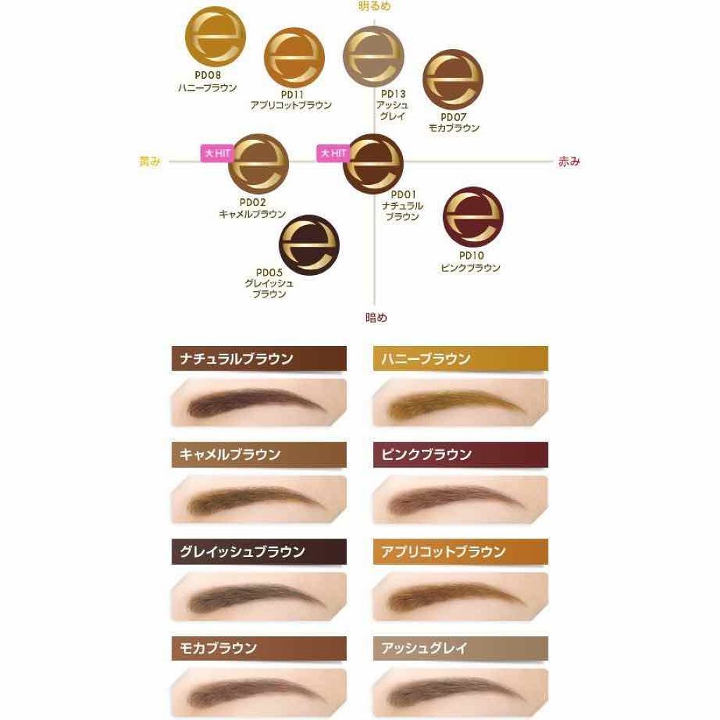 パウダー＆ペンシル　アイブロウＥＸ/excel/アイブロウペンシルを使ったクチコミ（3枚目）