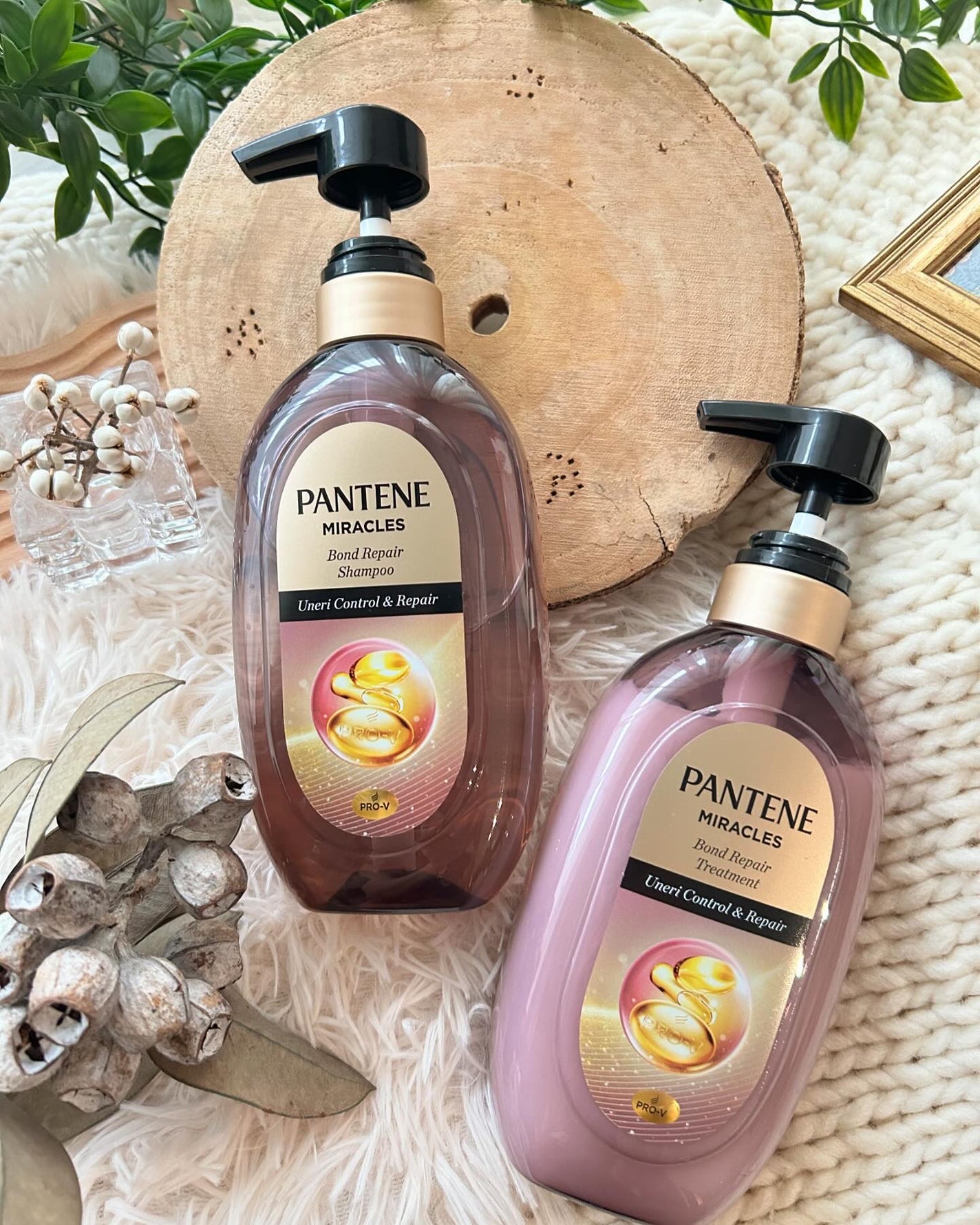 ミラクルズ うねりコントロール&リペア ボンドリペア シャンプー/トリートメント/パンテーン/市販シャンプーを使ったクチコミ(1枚目)