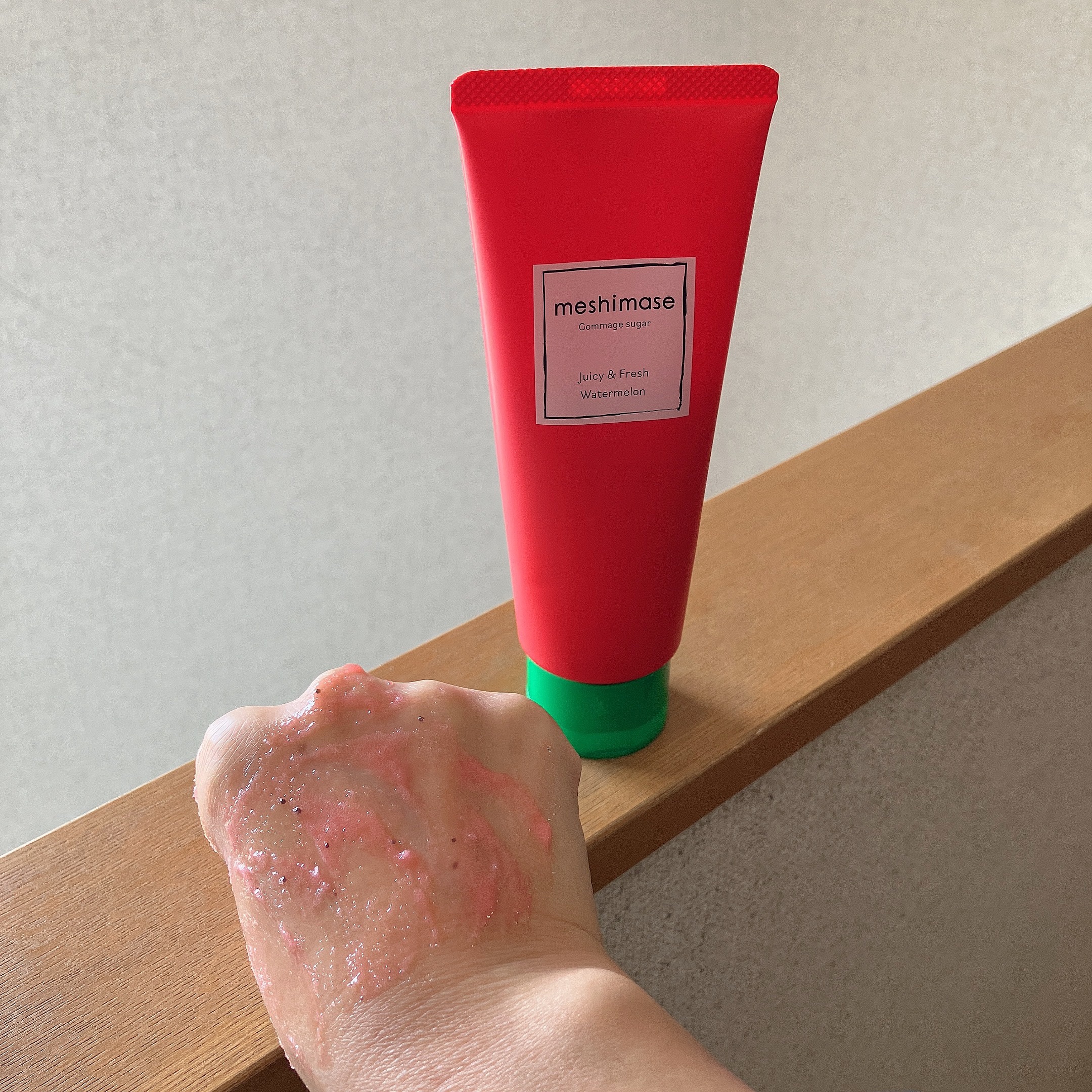 meshimase ゴマージュシュガー スイカ/meshimase/スクラブ・ゴマージュを使ったクチコミ（3枚目）